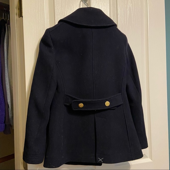 J. Crew Wool Stadium Coat in Navy - Picture 5 of 8